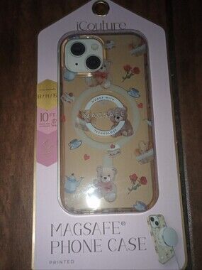 Beige Teddy Print MagSafe Phone Case